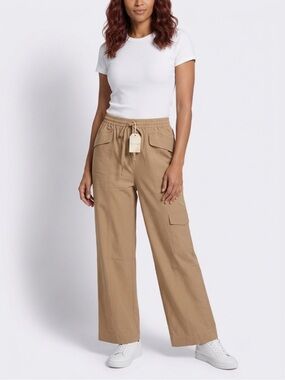 Hem & Thread Wide Leg Cargo Pants NWT Size Large